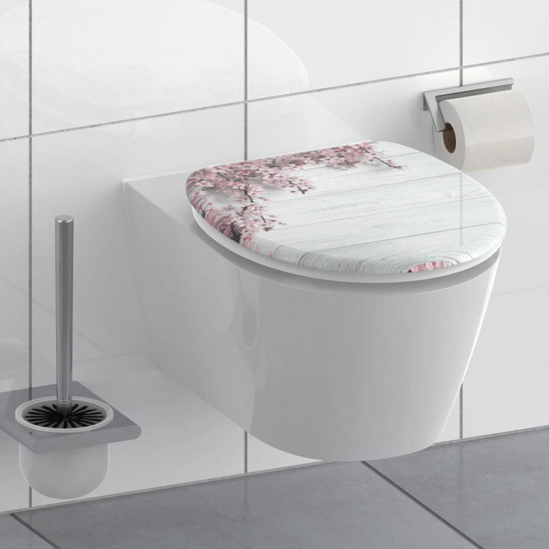SCHÜTTE Toilettensitz mit Soft-Close-Funktion FLOWERS & WOOD