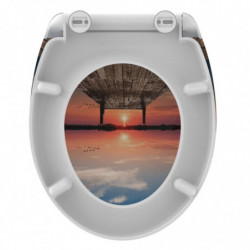 SCHÜTTE Toilettensitz SUNSET SKY mit Absenkautomatik Schnellverschluss