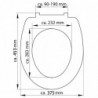 SCHÜTTE Toilettensitz Duroplast mit Absenkautomatik JASMIN Bedruckt