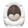 SCHÜTTE Toilettensitz mit Absenkautomatik WOOD HEART Duroplast Bedruckt