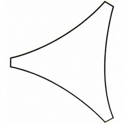 Perel Sonnensegel Dreieck 3,6 m Cremefarben GSS3360
