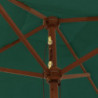 Sonnenschirm mit Holzmast Grün 198x198x231 cm