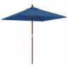 Sonnenschirm mit Holzmast Azurblau 198x198x231 cm