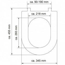 SCHÜTTE Toilettensitz WHITE Duroplast D-Form