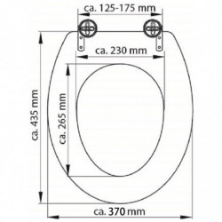 SCHÜTTE Toilettensitz SOLID WOOD Bedruckt MDF