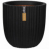 Capi Blumentopf Urban Tube Oval 35 x 34 cm Schwarz KBLT932