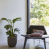 Capi Blumentopf Urban Tube Oval 35 x 34 cm Schwarz KBLT932