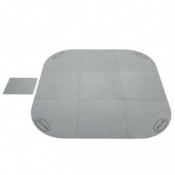 Lay-Z-Spa Pool-Bodenschutzfliesen 10 Stk. Grau 216x216 cm