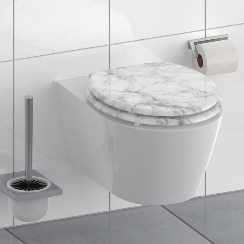 SCHÜTTE Toilettensitz mit Absenkautomatik MARMOR STONE