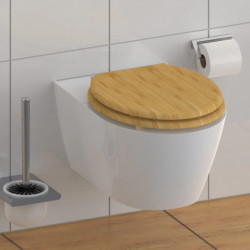 SCHÜTTE Toilettensitz mit Absenkautomatik NATURAL BAMBOO