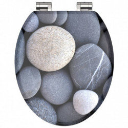 SCHÜTTE Toilettensitz mit Absenkautomatik GREY STONE