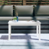 Gartentisch Weiß 82,5x50,5x45 cm Massivholz Kiefer