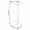 Lautsprecher-Ständer 2 Stk. Schwarz Hartglas 3 Säulen