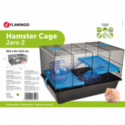 FLAMINGO Hamsterkäfig Jaro 2 50,5x33x32,5 cm Schwarz und Blau