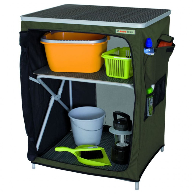 Eurotrail Campingschrank Vallou 67x53x86 cm Grün