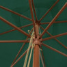 Sonnenschirm mit Holzmast Grün 300x300x273 cm