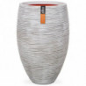 Capi Vase Nature Rib Elegant Deluxe 40 x 60 cm Elfenbein KOFI1131