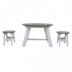 AXI 3-tlg. Picknicktisch-Set für Kinder Grau und Weiß