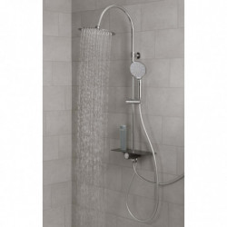 SCHÜTTE Regendusche-Set mit Ablage AQUASTAR Chrom-Anthrazit