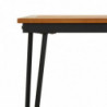 Gartentisch mit Haarnadel-Beinen 160x80x75 cm Massivholz Akazie