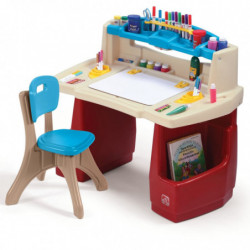 Step2 Kinder-Schreibtisch mit Hocker Deluxe Artists