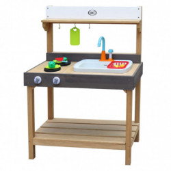 AXI Sand und Wasser Spielküche Rosa Medium Braun