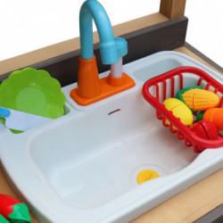 AXI Sand und Wasser Spielküche Rosa Medium Braun