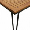 Gartentisch Haarnadel-Tischbeine 200x90x75 cm Akazie Massivholz