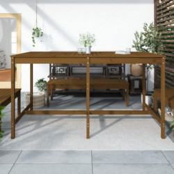 Gartentisch Honigbraun 203,5x90x110 cm Massivholz Kiefer