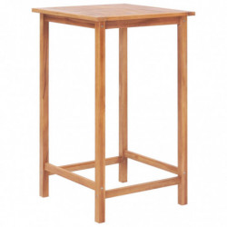 3-tlg. Bar-Set Teak Massivholz