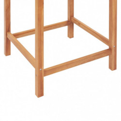 3-tlg. Bar-Set Teak Massivholz