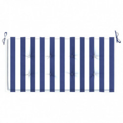 Gartenbank-Auflage Blau&Weiß Gestreift 120x50x3 Oxford-Gewebe