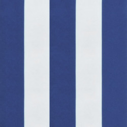 Gartenbank-Auflage Blau&Weiß Gestreift 110x50x7 cm Stoff