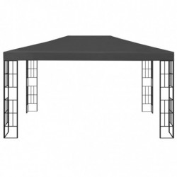 Pavillon Whoopi mit LED-Lichterkette 3x4 m Anthrazit