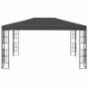 Pavillon Whoopi mit LED-Lichterkette 3x4 m Anthrazit