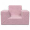 Kindersofa Rosa Weich Plüsch