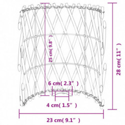 Lampenschirm Ø23x28 cm Korbweide