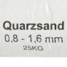 Filtersand 25 kg 0,8-1,6 mm