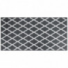 Outdoor-Teppich Grau und Weiß 100x200 cm Beidseitig Nutzbar
