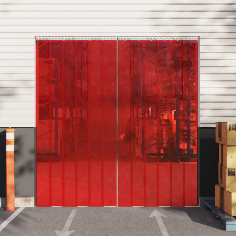 Türvorhang Rot 200x1,6 mm 10 m PVC
