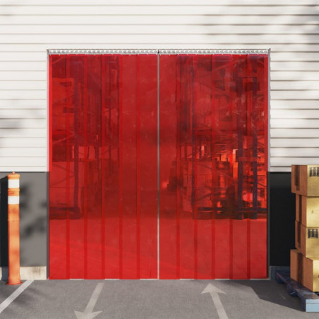 Türvorhang Rot 200x1,6 mm 10 m PVC
