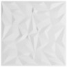 Wandpaneele 24 Stk. Weiß 50x50 cm EPS 6 m² Amethyst