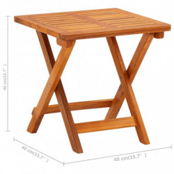Sonnenliege mit Tisch und Auflage Akazie Massivholz