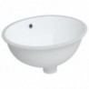 Waschbecken Weiß 43x35x19 cm Oval Keramik