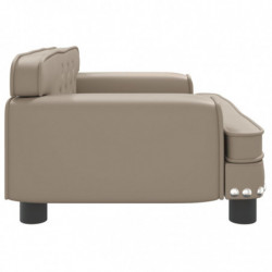 Kindersofa Cappuccino 70x45x30 cm Kunstleder