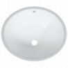 Waschbecken Weiß 47x39x21 cm Oval Keramik