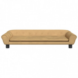 Hundebett Braun 100x50x21 cm Samt