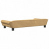 Hundebett Braun 100x50x21 cm Samt