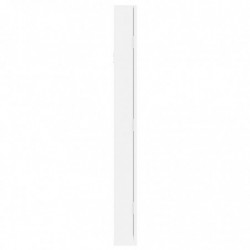 Schmuckschrank mit Spiegel Wandmontage Weiß 30x8,5x90 cm