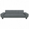 Kindersofa Dunkelgrau 100x54x33 cm Samt